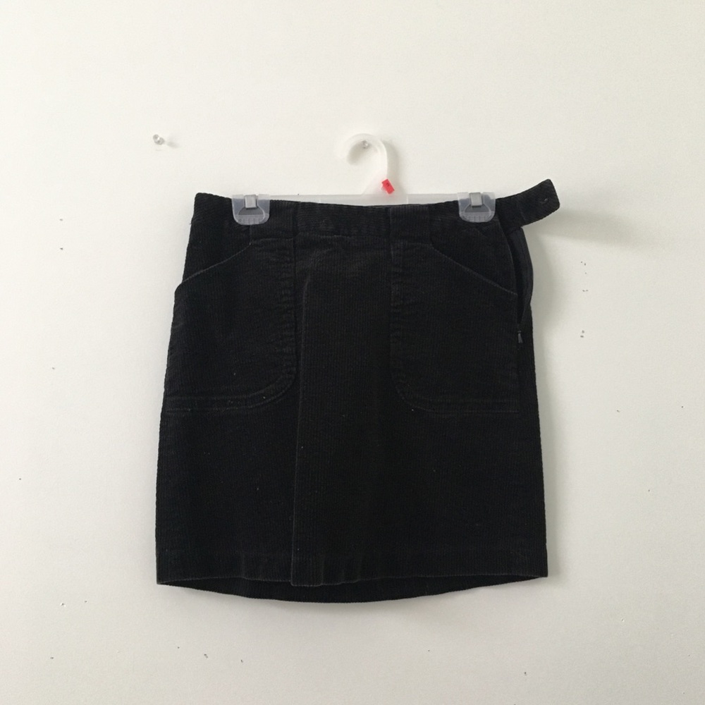 Black corduroy skirt